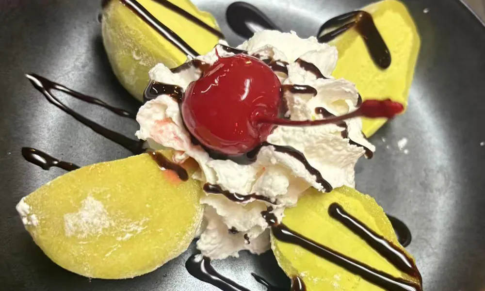 Mochi Ice Cream Sundae at Koto Japanese Steakhouse, Japanese Restaurant in Fort Wayne